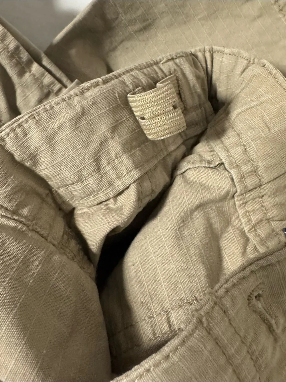 Old Navy Boys Baggy Size 7 Cargo Pants Adjustable Waist Tan Casual School